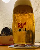 Bier im Restaurant Helios